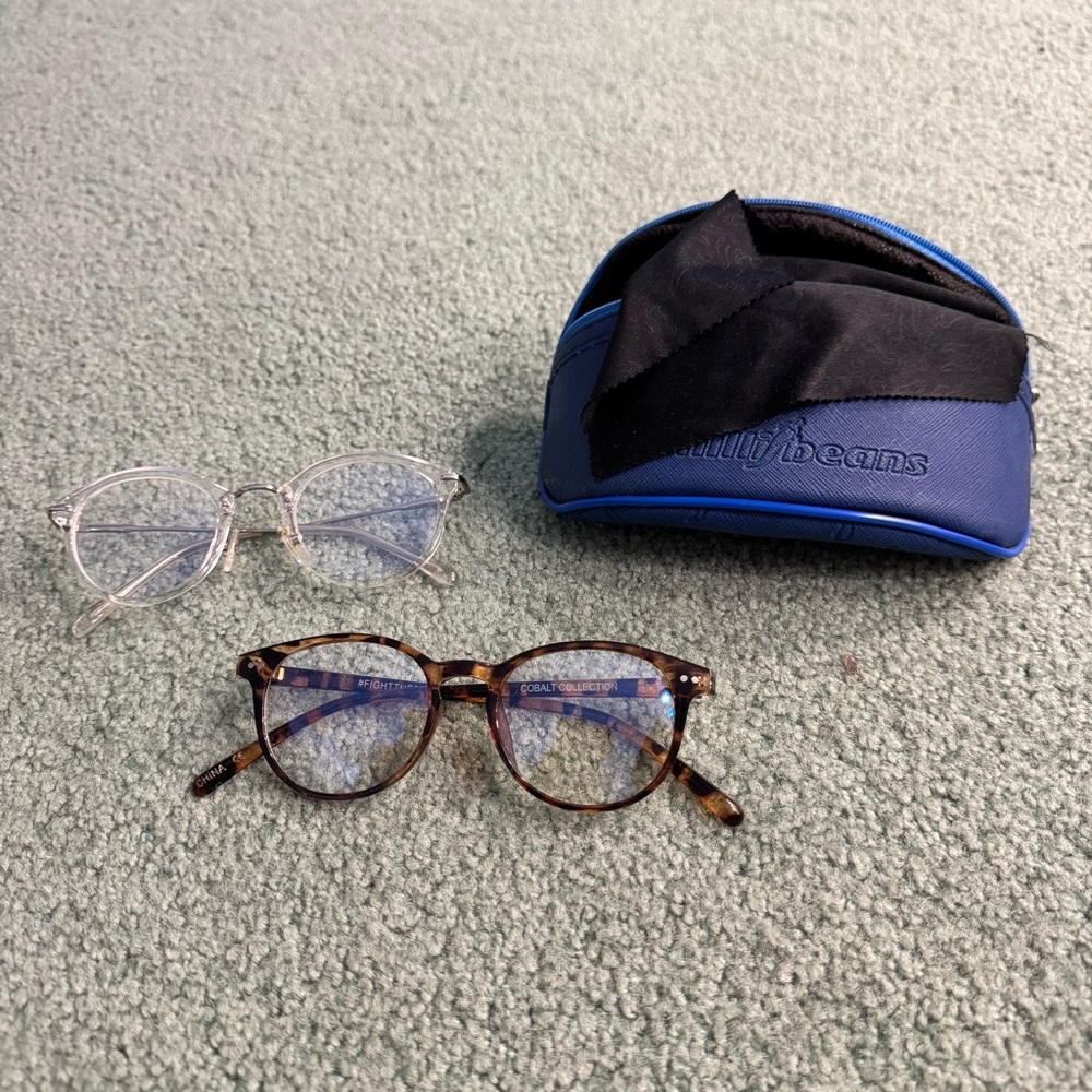 LadyBoss brand blue light blocking glasses - 2 pairs